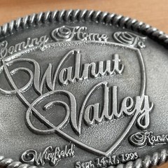 Walnut Valley Bluegrass Festival 1995 Belt Buckle RARE Winfield Kansas 89/200