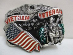 1988 Vietnam Veteran Belt Buckle Enamel – Great American Buckle Co.