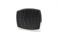 Caiman Belt Buckle, Exotic Belt Buckle, ( 1.5 ») Removable Western Buckle