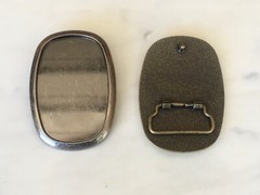 Antique Nickel or Brass Color Western Style Casual Belt Buckle For 1.5&Prime;W Belts