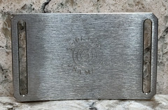 GRIP6 BELT BUCKLE – TITANIUM CONTOUR in NATURAL – WOMEN / MEN – 1.5 INCH WIDE