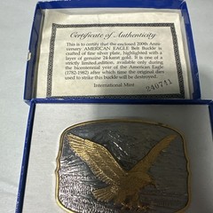 American Eagle 200th Anniversary Silver Plated / 24-Karat Gold IMM New Boxed B1
