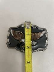Bald Eagle Belt Buckle 1983 Great American Buckle Co. Solid Pewter Made in USA