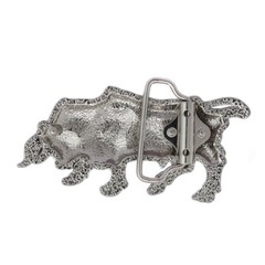 Western Unique Buckle Cowboy Cowgirl Lady Bull Engraved Belt Buckle fits 1-1/2&Prime;