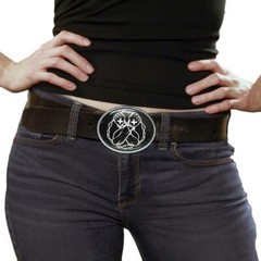 Straight Edge Belt Buckle – Hardcore Punk Music Handmade Artisan Buckle – 279