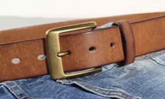 Vintage Luxury Handmade Leather Copper Buckle Man&rsquo;s Belt Cinturon Gotico Cowhide