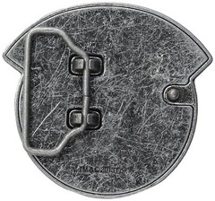 Men&rsquo;s Sons of Anarchy SOA Embossed Gunmetal Cracked Skull Belt Buckle