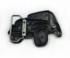 Jeep Wrangler Belt Buckle 4X4 Pewter Trucker Biker Two Door Offroad