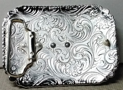 RIDING COWBOY Western Belt Buckle Hebilla Vaquera Con Toro
