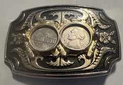 Coins Belt Buckle Nickels Coins 1989