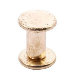 15pcs 5mmx8mm brass plated binding Chicago screw for wallet gu1992