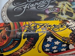 New w/Tags Ed Hardy Metal Belt Buckle Death or Glory Skull & Dagger 260448G