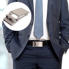 1Pc Scratch Resistant Automatic Belt Buckle for Men&rsquo;s Formal Attire
