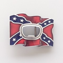 Vintage Style Red Enamel Bottle Opener Belt Buckle also Stock in US