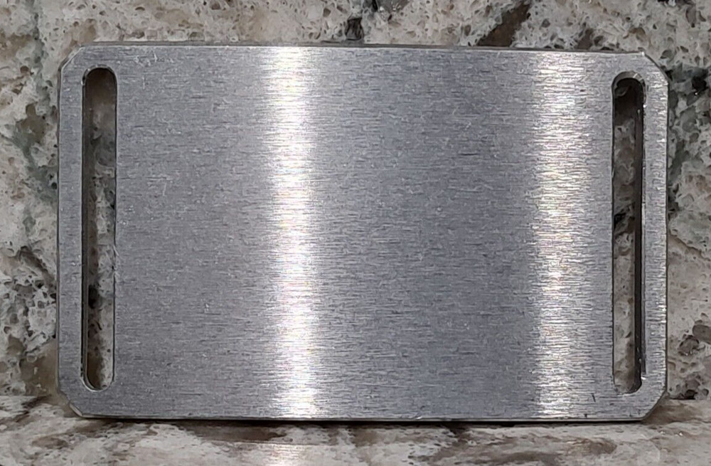 GRIP6 BELT BUCKLE – CLASSIC STYLE – RAW ALUMINIUM – 1.5 INCH WIDE