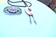 Western Belt Buckle and Bolo Set