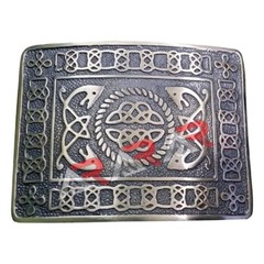 AAR Highland Kilt Belt Buckles Celtic Design High Quality Black & Antique Finish