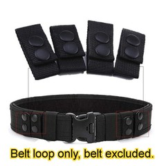 20Pcs Tactical Belt Keepers Nylon Duty Belt Loop Snaps For Police Security Guard
