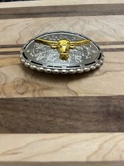 Western 3D Cowboy Cowgirl Bull belt buckle perfect Valentines/Birthday Gift