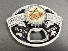 Official Tailgater Baltimore Orioles MLB Siskiyou Belt Buckle & Bottle Opener