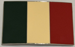 National Flag of Italy Belt Buckle Multi-Colored Western Cowboy Cowgirl