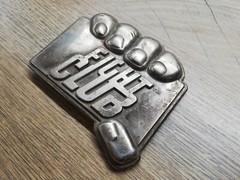 Vtg Rare Movie Official FIGHT CLUB Tyler Durdan Metal Belt Buckle licensed