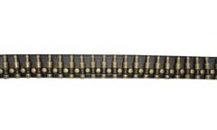 Punk Rock Rivet Faux Brown Bullet Belt