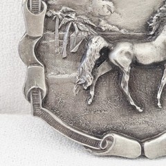 Belt Buckle – Bergamot Brass Works 1976 Horse