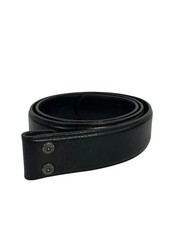 Lightly Used Chrome Hearts Leather Silver Belt Strap Black (30) SHIPS FAST