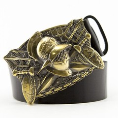 Belt buckle « Gladiator »; swordsman belt buckle; ancient warrior buckle;