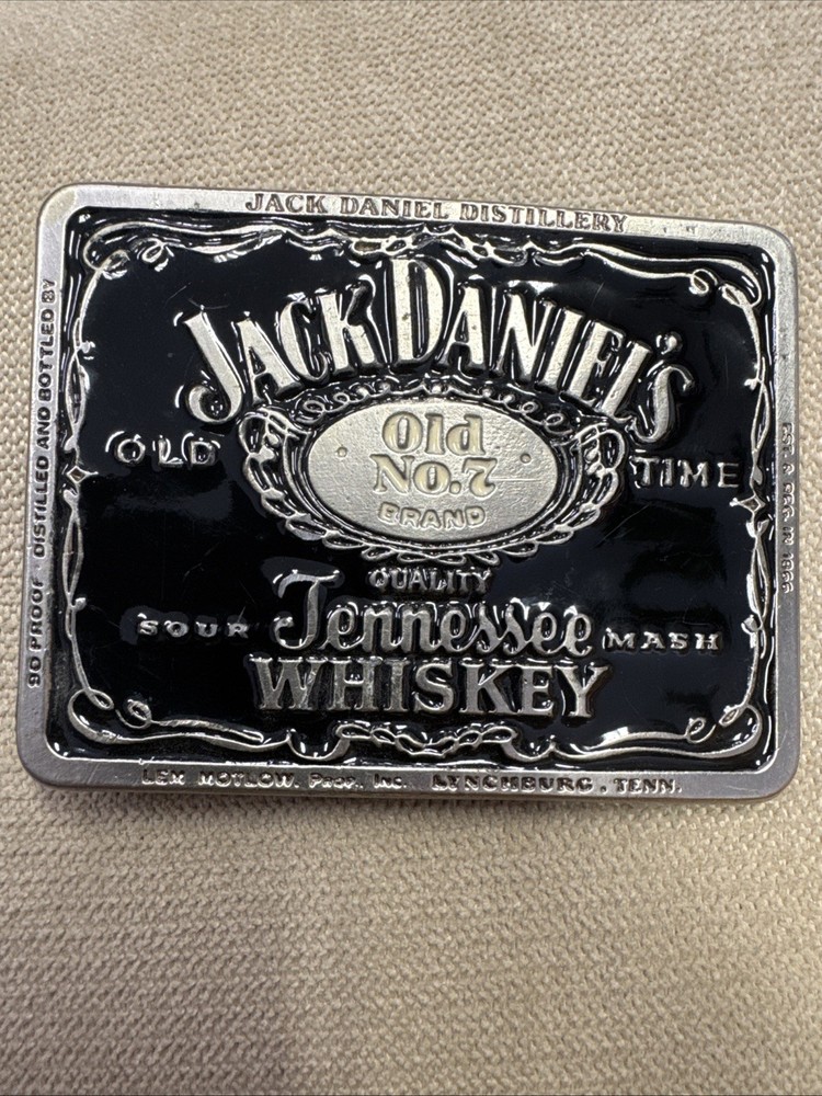 Vintage Jack Daniel’s Tennessee Whisky Old No. 7 Brand Belt Buckle