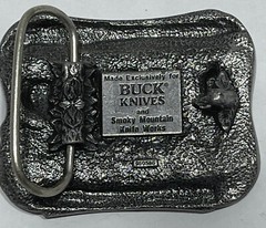 Vintage Four Generations Buck Knives Knife Maker Belt Buckle 3D 3”x 3”
