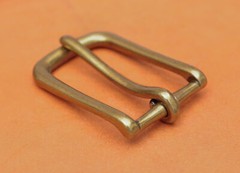Retro Brass Long Big Heavy Single Prong Pin Leather Belt Buckle fits 40MM Strap