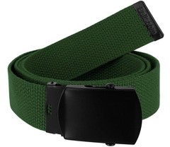 Military Belt Canvas Web Non Leather One Size, 1 Pack 12 – Green