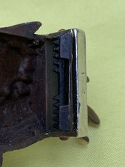 Gilded silver-plated copper belt buckle