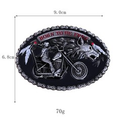 Born to be free belt buckle for men&rsquo;s Western cowboy motorcycle riding