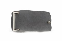 Silver Alligator Scale Belt Buckle, Western Style, 1.5 Inch