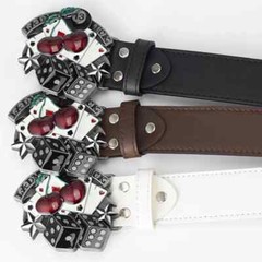 New Gambling Dice Belt Buckle 13 Point Lady Luck Woman Belt Buckle
