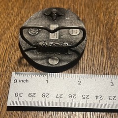 **Missing Pin** VTG 1977 Bergamot Brass Works Baseball Sport Belt Buckle B29