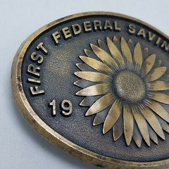 Vintage 1984 First Federal Savings Bank Newton Kansas Belt Buckle Ltd Ed #184