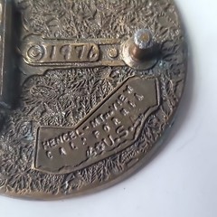 Standing Liberty Quarter Coin Belt Buckle Vtg 1976 Henchel-Mt.View California