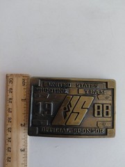 1988 UNITED STATES SHOOTING TEAM BELT BUCKLE – XXIV OLYMPIAD – SEOUL KOREA GW17