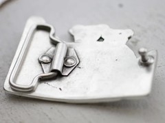 Koala Bear with Baby Silver Tone Belt Buckle for Jeans Leather Belt