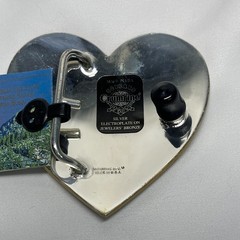 Crumrine Engraved Horse Floral Design on Heart Shape Buckle NEW with Tags
