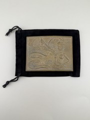 Coca-Cola Brass Belt Buckle Nude Lady Art Design Heavy Vintage Cast Brass