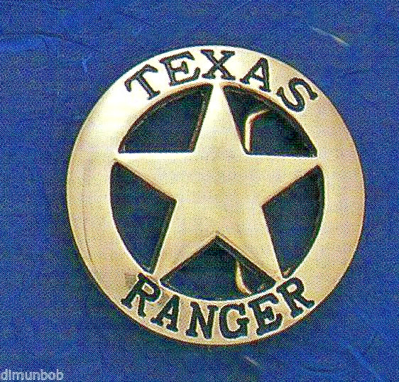 Texas Ranger Badge Belt Buckle (Brass)