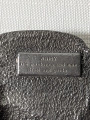Vintage Bergamot 1982 U.S. Army Tank & USA Flag Brass Belt Buckle United States