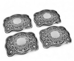 Engraved Brass Belt Buckle Custom Personalized Monogrammed Western Buckle