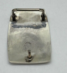 1950&rsquo;S EAGLE STERLING SILVER 38G HAND CRAFTED BELT BUCKLE ZUNI HOPI/NAVAJO? N473