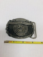 Professional Firefighters America&rsquo;s Heroes Masterpiece Collection Metal Buckle